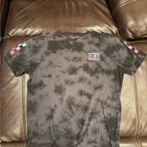 DIBS Black Tie-Dye Short Sleeve Men's Tee